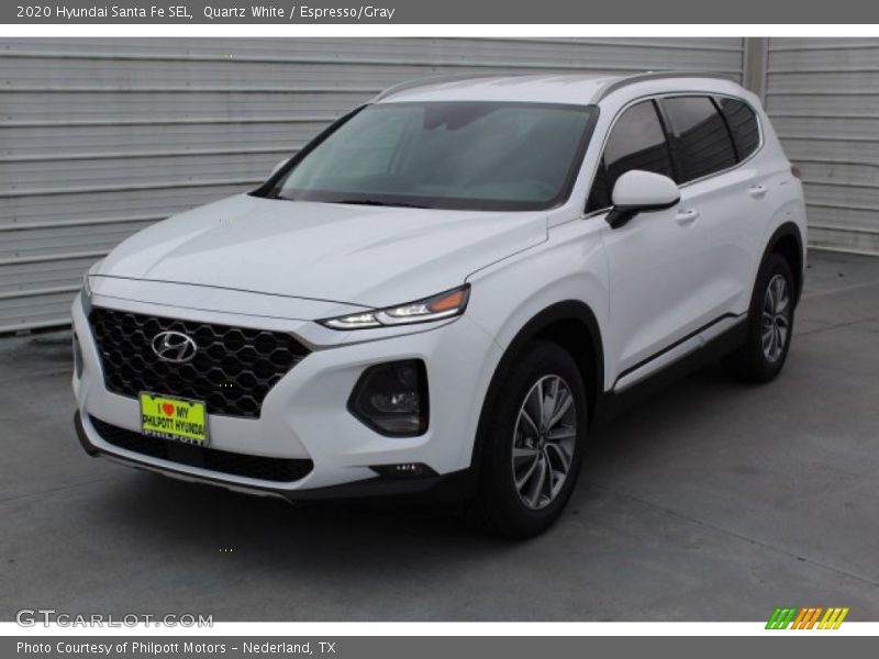 Quartz White / Espresso/Gray 2020 Hyundai Santa Fe SEL