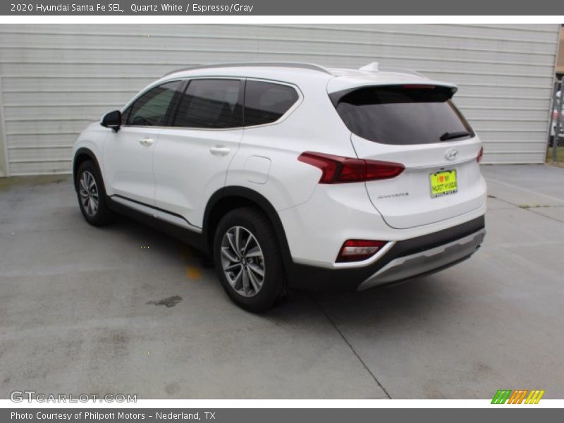 Quartz White / Espresso/Gray 2020 Hyundai Santa Fe SEL