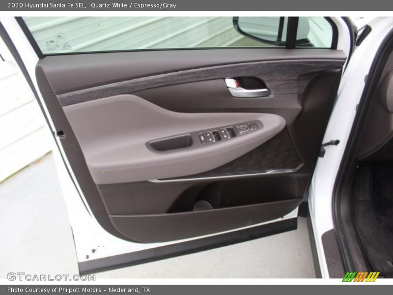 Quartz White / Espresso/Gray 2020 Hyundai Santa Fe SEL