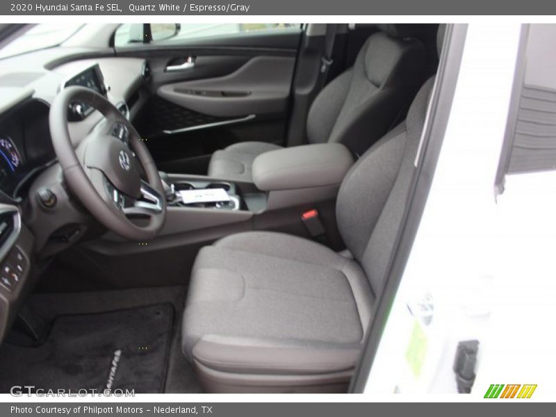 Quartz White / Espresso/Gray 2020 Hyundai Santa Fe SEL