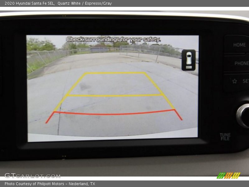 Quartz White / Espresso/Gray 2020 Hyundai Santa Fe SEL
