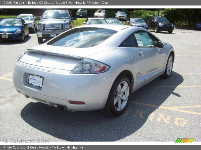 Liquid Silver Metallic / Medium Gray 2008 Mitsubishi Eclipse GS Coupe