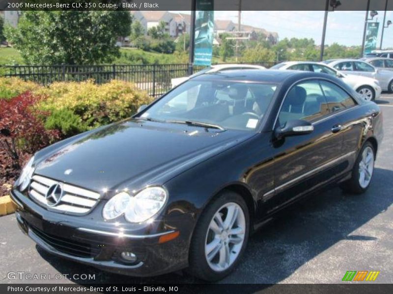 Black / Black 2006 Mercedes-Benz CLK 350 Coupe