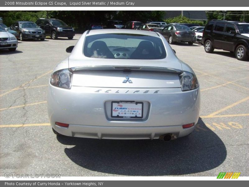 Liquid Silver Metallic / Medium Gray 2008 Mitsubishi Eclipse GS Coupe