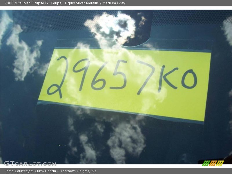 Liquid Silver Metallic / Medium Gray 2008 Mitsubishi Eclipse GS Coupe