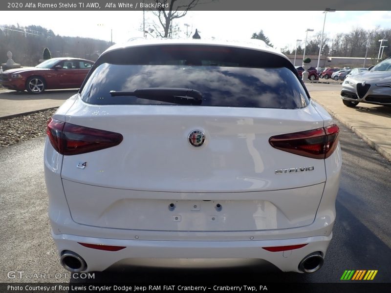 Alfa White / Black/Red 2020 Alfa Romeo Stelvio TI AWD