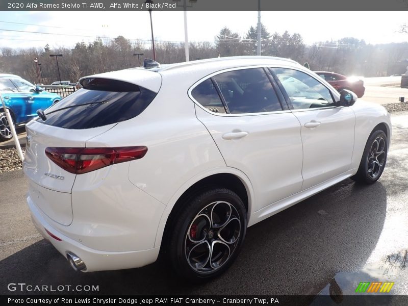 Alfa White / Black/Red 2020 Alfa Romeo Stelvio TI AWD