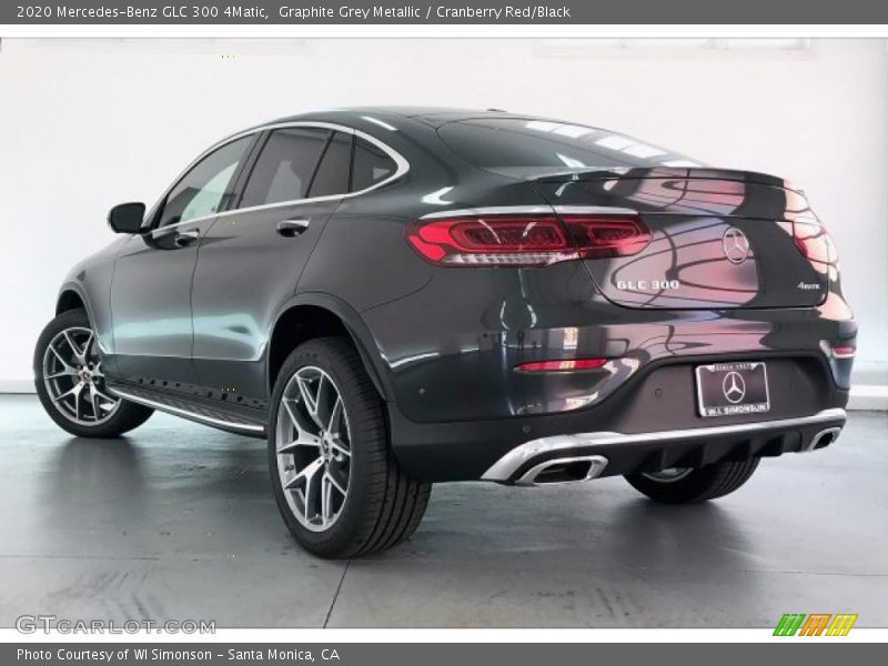 Graphite Grey Metallic / Cranberry Red/Black 2020 Mercedes-Benz GLC 300 4Matic