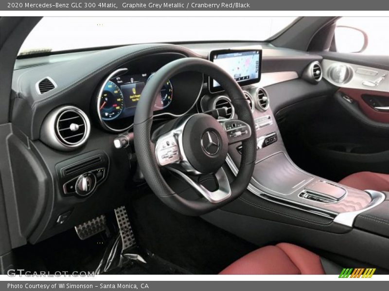 Graphite Grey Metallic / Cranberry Red/Black 2020 Mercedes-Benz GLC 300 4Matic