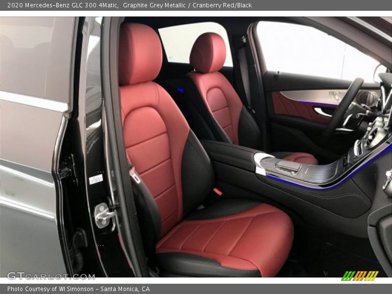 Graphite Grey Metallic / Cranberry Red/Black 2020 Mercedes-Benz GLC 300 4Matic