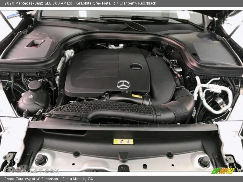 Graphite Grey Metallic / Cranberry Red/Black 2020 Mercedes-Benz GLC 300 4Matic