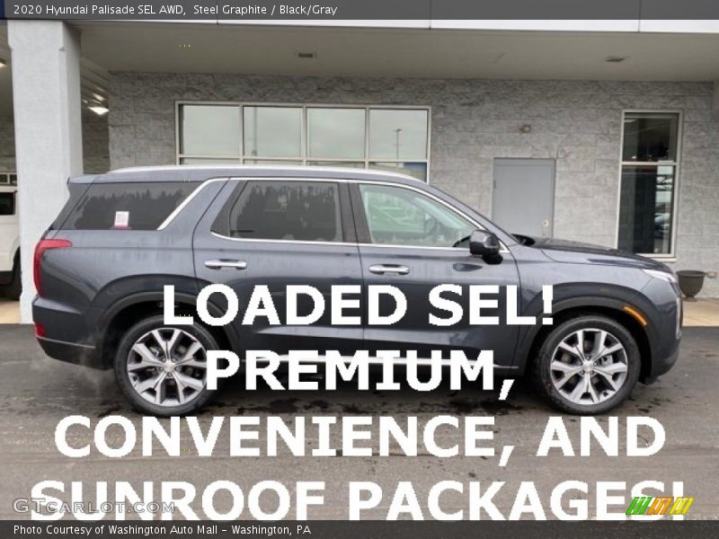 Steel Graphite / Black/Gray 2020 Hyundai Palisade SEL AWD