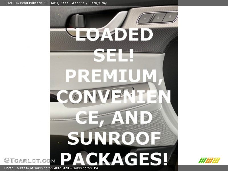 Steel Graphite / Black/Gray 2020 Hyundai Palisade SEL AWD