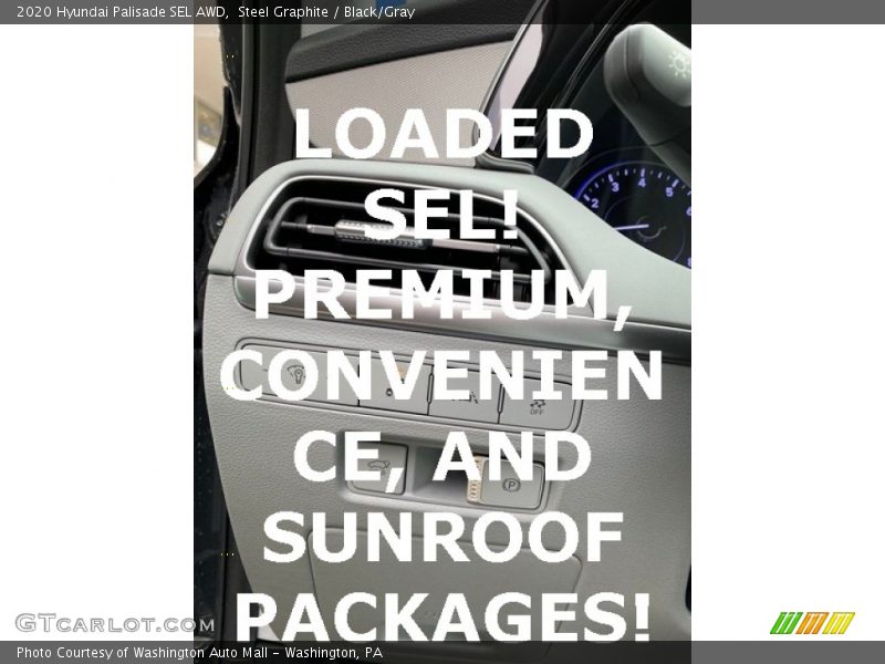 Steel Graphite / Black/Gray 2020 Hyundai Palisade SEL AWD