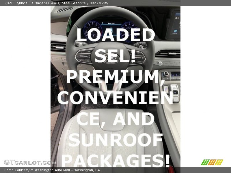 Steel Graphite / Black/Gray 2020 Hyundai Palisade SEL AWD