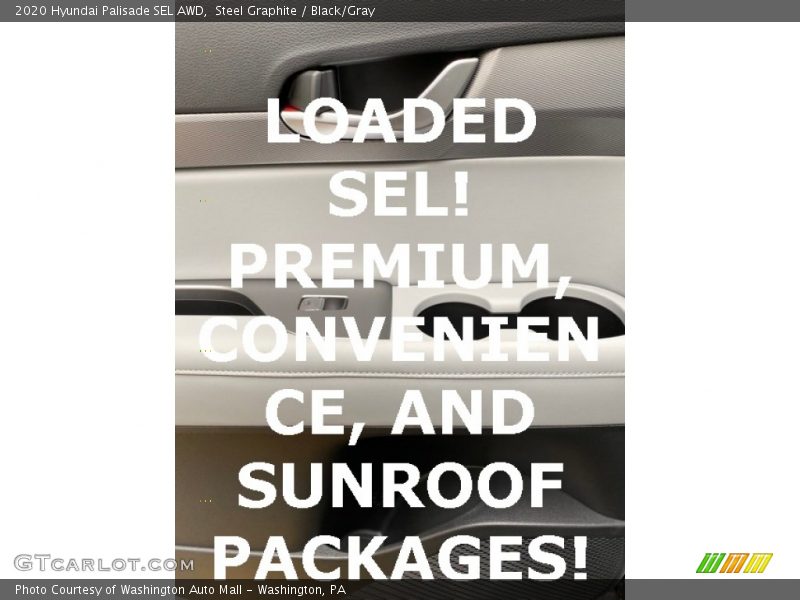 Steel Graphite / Black/Gray 2020 Hyundai Palisade SEL AWD