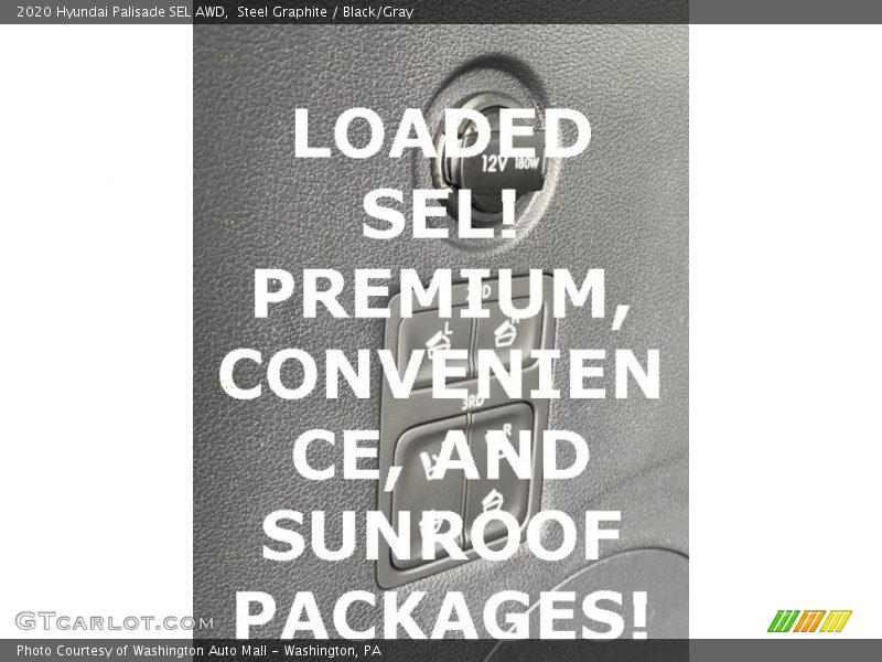 Steel Graphite / Black/Gray 2020 Hyundai Palisade SEL AWD