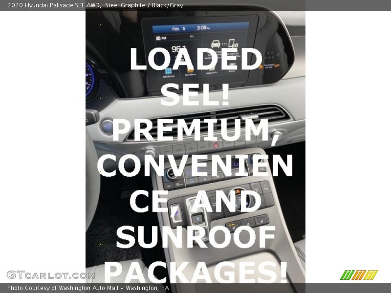 Steel Graphite / Black/Gray 2020 Hyundai Palisade SEL AWD