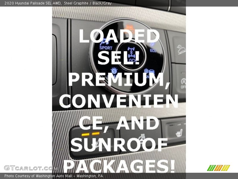 Steel Graphite / Black/Gray 2020 Hyundai Palisade SEL AWD