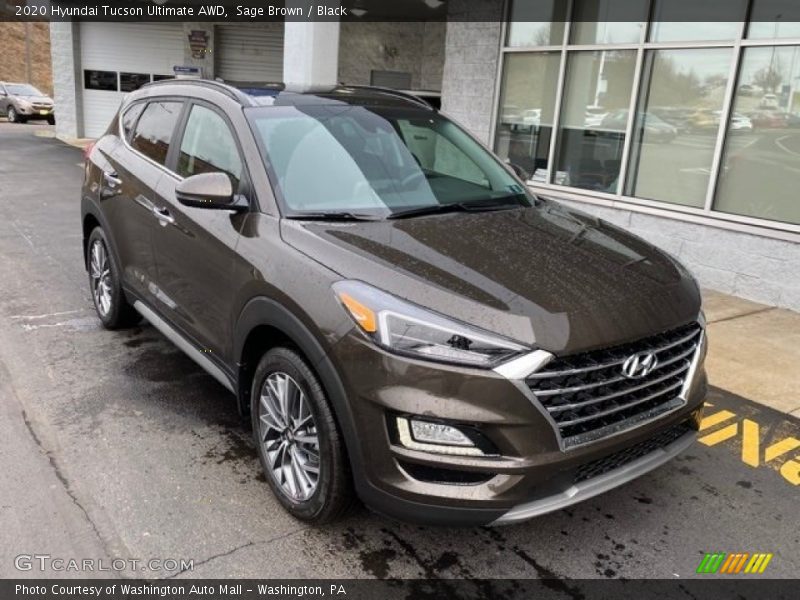 Sage Brown / Black 2020 Hyundai Tucson Ultimate AWD