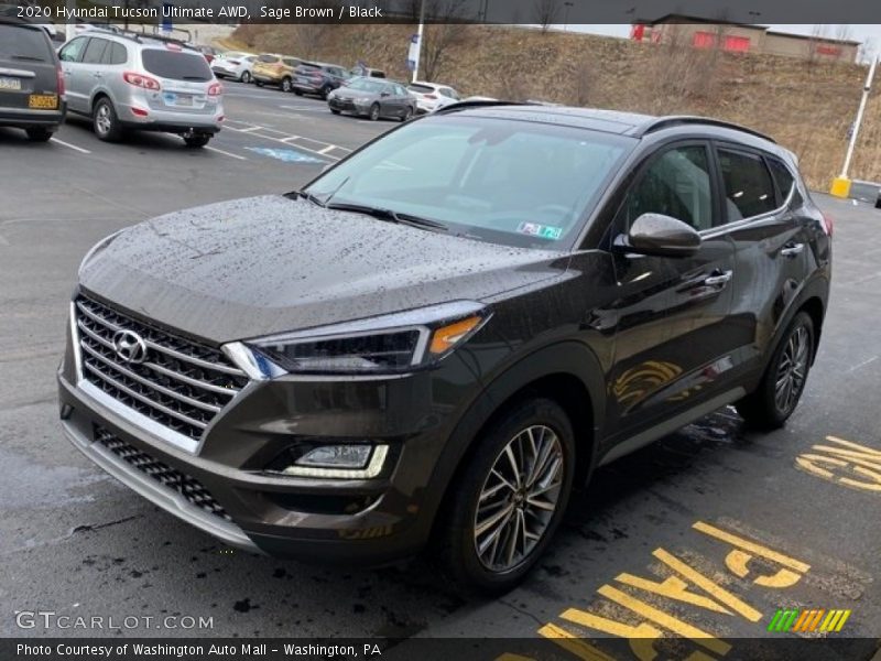 Sage Brown / Black 2020 Hyundai Tucson Ultimate AWD
