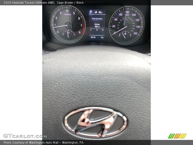 Sage Brown / Black 2020 Hyundai Tucson Ultimate AWD