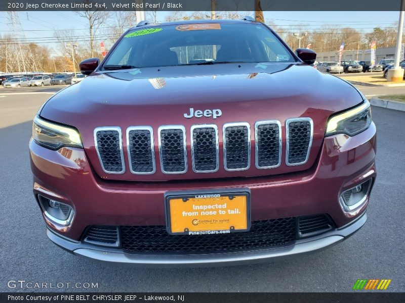 Velvet Red Pearl / Black 2020 Jeep Cherokee Limited 4x4
