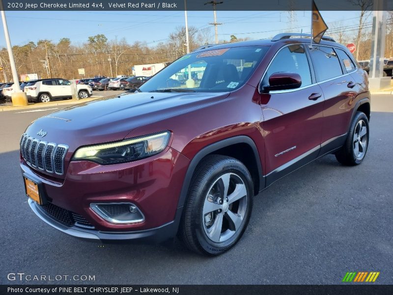 Velvet Red Pearl / Black 2020 Jeep Cherokee Limited 4x4