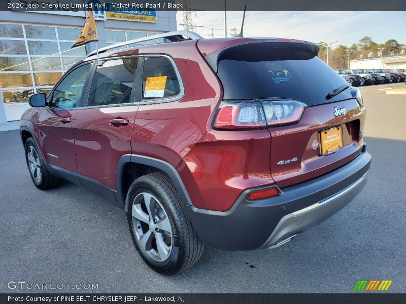 Velvet Red Pearl / Black 2020 Jeep Cherokee Limited 4x4