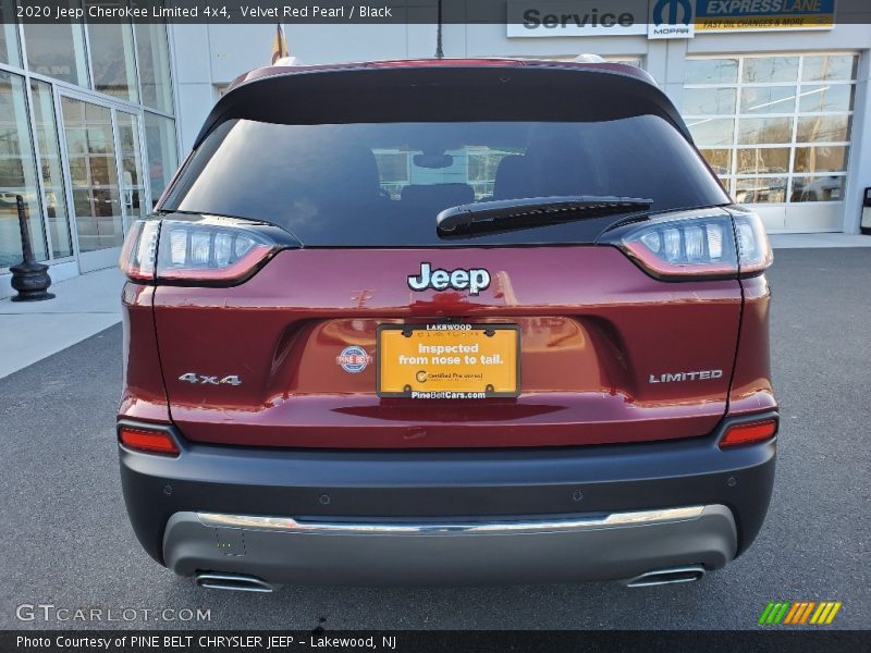 Velvet Red Pearl / Black 2020 Jeep Cherokee Limited 4x4