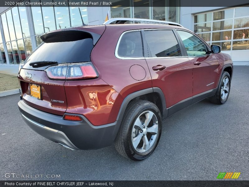 Velvet Red Pearl / Black 2020 Jeep Cherokee Limited 4x4