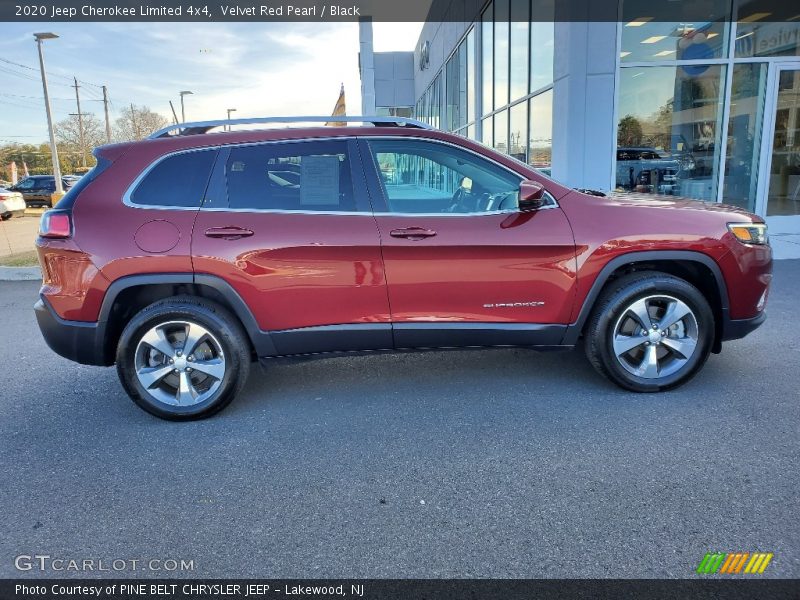 Velvet Red Pearl / Black 2020 Jeep Cherokee Limited 4x4