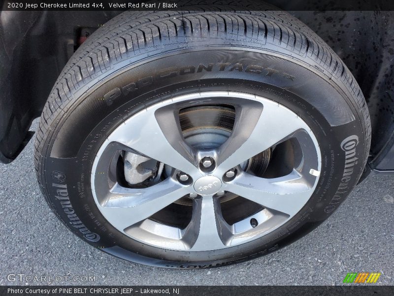 Velvet Red Pearl / Black 2020 Jeep Cherokee Limited 4x4