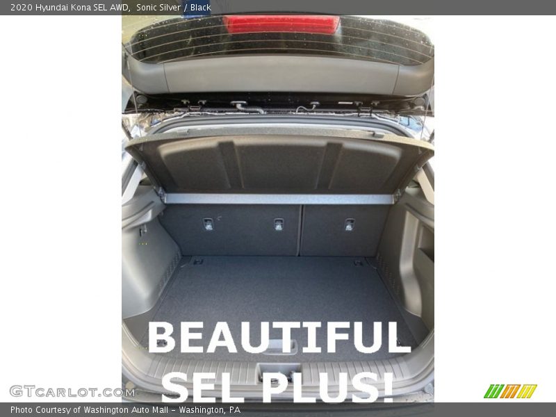 Sonic Silver / Black 2020 Hyundai Kona SEL AWD