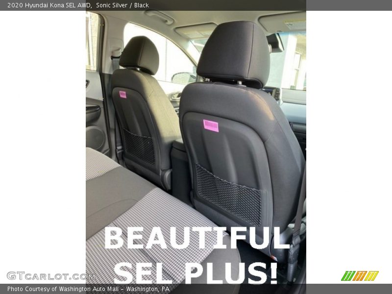 Sonic Silver / Black 2020 Hyundai Kona SEL AWD