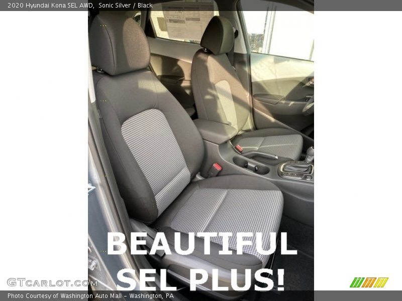 Sonic Silver / Black 2020 Hyundai Kona SEL AWD