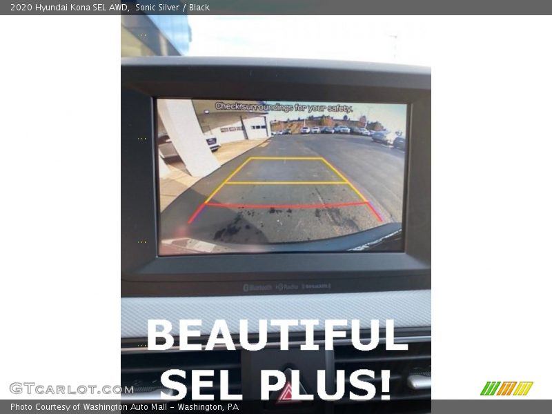 Sonic Silver / Black 2020 Hyundai Kona SEL AWD
