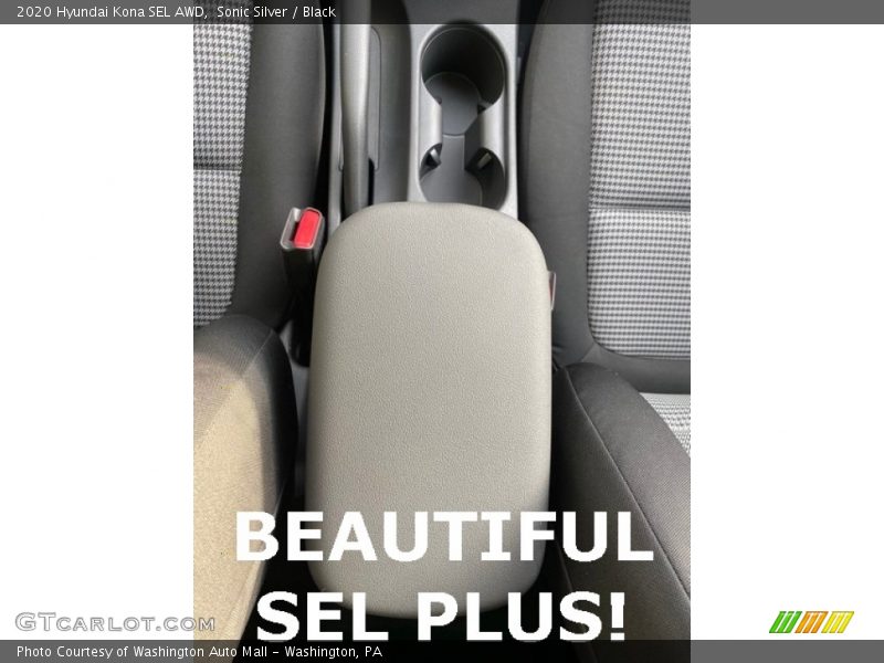 Sonic Silver / Black 2020 Hyundai Kona SEL AWD