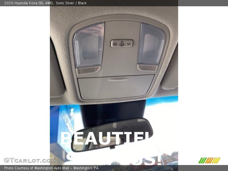 Sonic Silver / Black 2020 Hyundai Kona SEL AWD