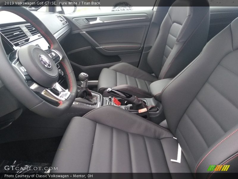 Front Seat of 2019 Golf GTI SE