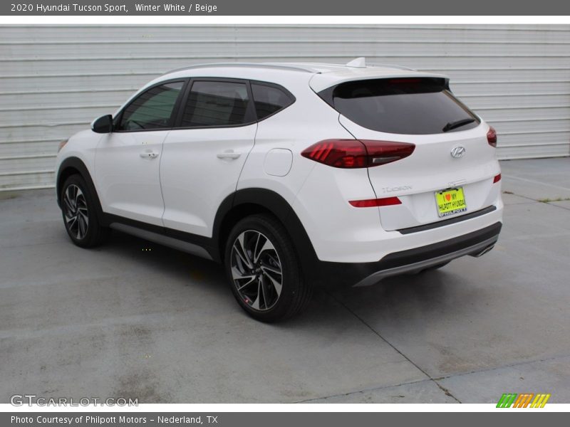 Winter White / Beige 2020 Hyundai Tucson Sport