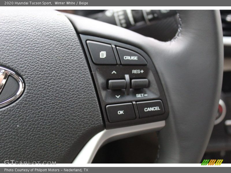 Winter White / Beige 2020 Hyundai Tucson Sport