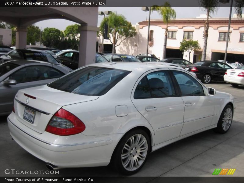 Arctic White / Black 2007 Mercedes-Benz E 350 Sedan