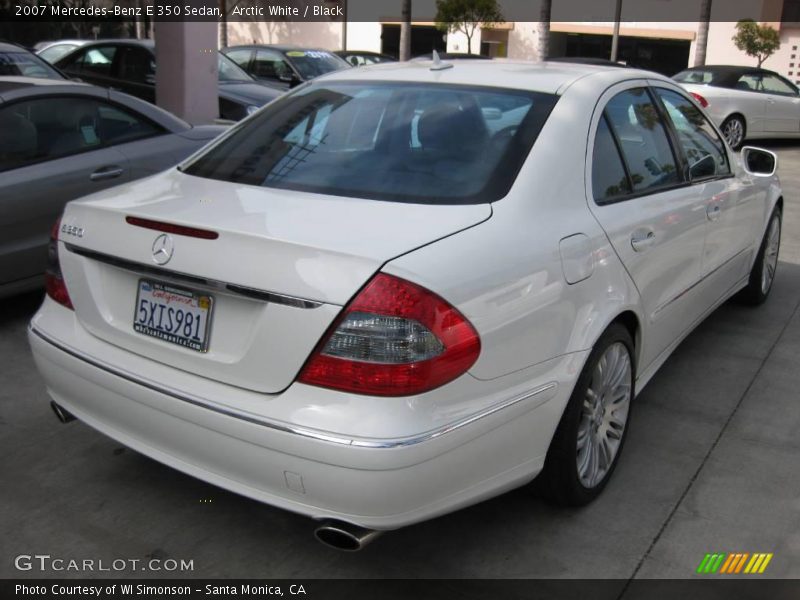 Arctic White / Black 2007 Mercedes-Benz E 350 Sedan