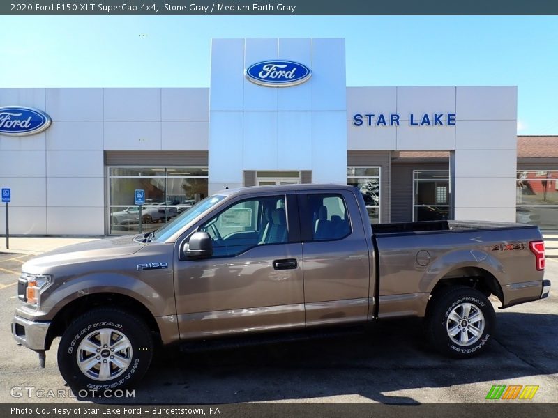 Stone Gray / Medium Earth Gray 2020 Ford F150 XLT SuperCab 4x4