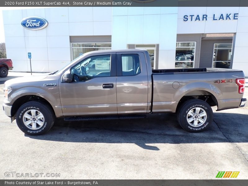 Stone Gray / Medium Earth Gray 2020 Ford F150 XLT SuperCab 4x4