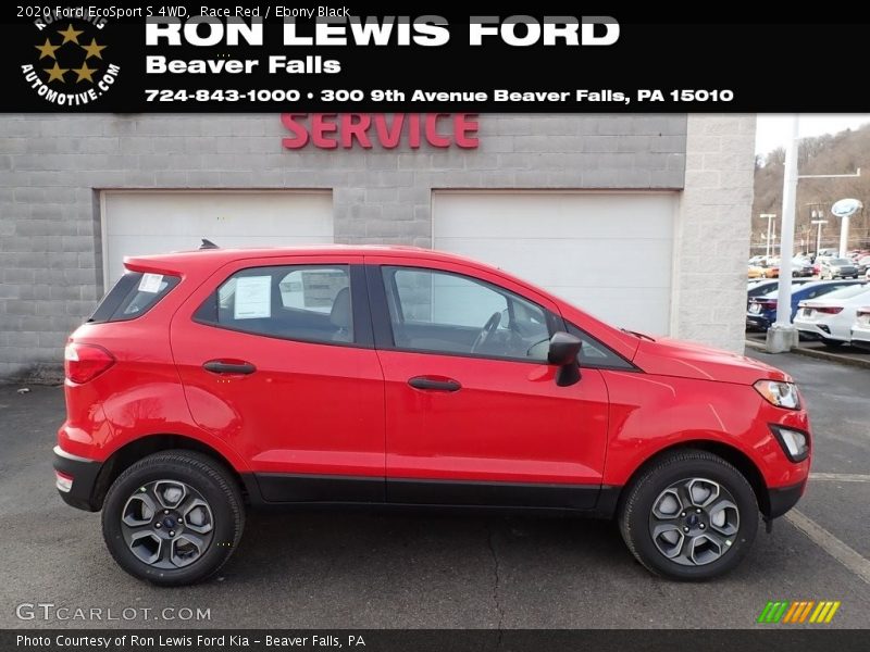 Race Red / Ebony Black 2020 Ford EcoSport S 4WD