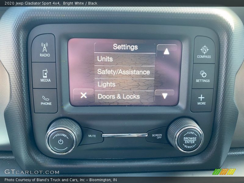 Bright White / Black 2020 Jeep Gladiator Sport 4x4