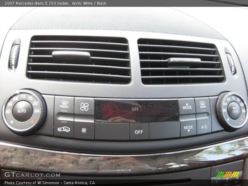 Arctic White / Black 2007 Mercedes-Benz E 350 Sedan