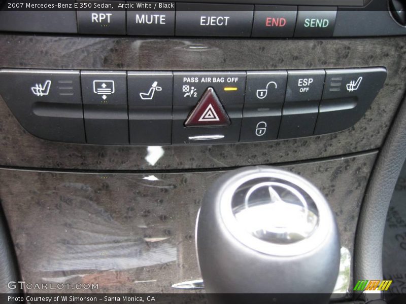 Arctic White / Black 2007 Mercedes-Benz E 350 Sedan